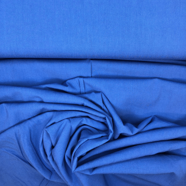 Viskose Stretch Popeline - blau